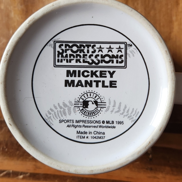 MICKEY MANTLE MUG NEW YORK YANKEES 1995 MICKEY IN THE SIXTIES 1042M37 BASEBALL. - Picture 3 of 4